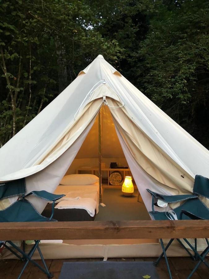 River Tribe Glamping Laino Borgo Bagian luar foto